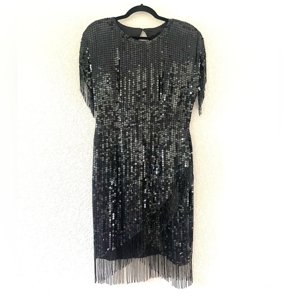Vintage 80’s Ultra Glam Beaded and Sequin Cocktail Dress - Picture 2 of 8